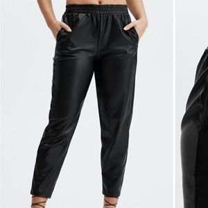Fabletics leather joggers